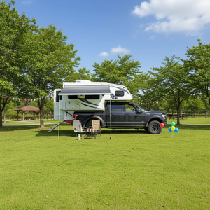 Slayt-in 4x4 4 kişi Pick-Up kamyon Camper katlanabilir çatı hafif Overland römork çatı tente çadır açık kamp seyahat - Product Image 2