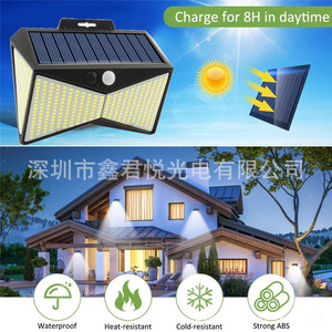 Solar Wall Lamp 400LED 3 Mode Human Body <b>Sensor</b> Outdoor Waterproof - Product Image 5