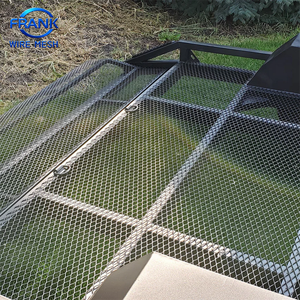 Grille en tôle perforée en aluminium galvanisé thermolaqué 4x8, maille plate, épaisseur 2 mm, pour soudure de remorque - Product Image 1