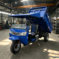 Camion cargo à trois roues diesel, capacité de charge de 3000 kg, 25 CV, démarrage électrique, benne hydraulique, tricycle diesel pour l'Afrique