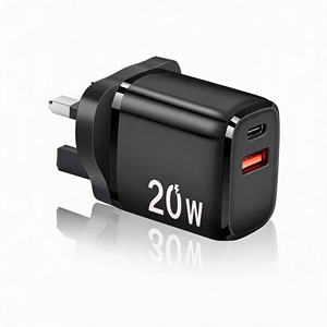Adattatore di Alimentazione Cantell PD 20W con Spina UK US EU, <span class=keywords><strong>Caricatore</strong></span> da Muro con Ricarica Super Veloce Type-<span class=keywords><strong>C</strong></span> per <span class=keywords><strong>iPhone</strong></span> 16 17 Pro Max - Product Image 1