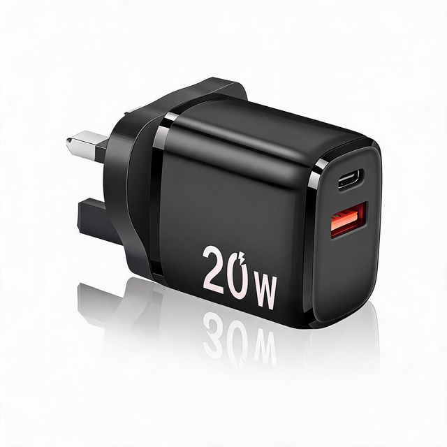 Cantell PD 20W Power Adapter UK US EU Plug Wall Charger With Type-C Super Fast Charging Featuring for iPhone 16 17 Pro Max
