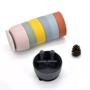 Bols d'alimentation pour bébé en silicone à ventouse, bol d'alimentation pour bébé en silicone - Product Image 3