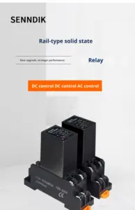 SENNDIK Schienentyp Halbleiterrelais H3FD-X10SN Set DC 5A 250V Miniatur Mehrzweck AC/DC Betrieben Niedrigenergie - Product Image 3