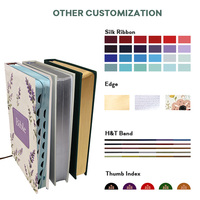 Vente directe usine – Impression en gros de Bibles – Couverture en cuir PU pour églises – Bible familiale à couverture souple – Sainte Bible