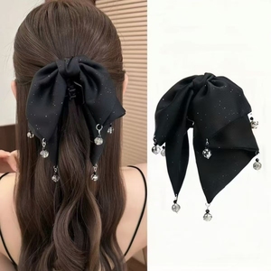 Pince à Cheveux Nœud Papillon Noir Tendance Luxe Léger, Vente Chaude, Bijoux de Mode pour Femmes, Vente en Gros - Product Image 1