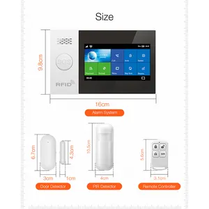 Daytech Ta04防盗家庭安全报警传感器系统图雅智能4G Gsm无线报警系统sim卡支持