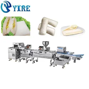 Industriële Automatische Pocket En Pita Brood Productielijn Met Gesneden Verpakking Vulling Brood Snacks Machine