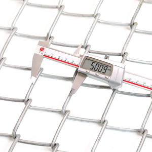 Clôture à maillons de chaîne galvanisée revêtue de plastique, 5 pieds, 6 pieds, 8 pieds, 9 Gauge, 10 Gauge, PVC, diamant, treillis métallique, clôture de <span class=keywords><strong>jardin</strong></span> - Product Image 4