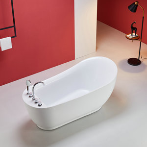Baignoire autoportante moderne en acrylique pour intérieur, avec drain, idéale pour les hôtels - Product Image 5