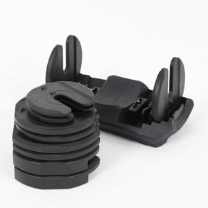 ชุดดัมเบลน้ำหนักหลายน้ำหนัก10-40กก. พร้อมที่จับไนลอนกันลื่นวัสดุเหล็กยางสำหรับใช้ในบ้าน - Product Image 4