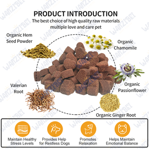 Etiqueta personalizada de fábrica, suplementos nutricionales para mascotas, calmantes, masticables suaves, alivio de la ansiedad y el estrés, tratamiento calmante avanzado para perros, cuidado de la salud - Product Image 2