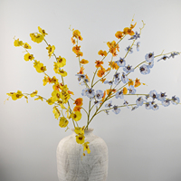 Fleurs d'orchidées artificielles hydratantes à 3 branches, style nouveau, toucher réel, pour la décoration intérieure, la Saint-Valentin et Noël, vente en gros