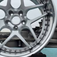 Rines de Aleación de Aluminio Forjado de 2 Piezas, Personalizados de Fábrica, para Autos, de 18-22 Pulgadas, 5x100, 40mm 30mm, Acabado Cromado, Diseño Cóncavo, Nuevos para Autos de Pasajeros