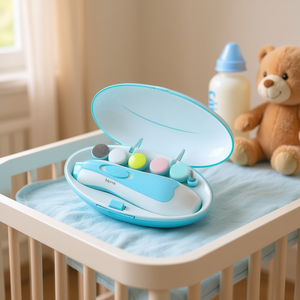 Juego de limas de uñas para bebés Myrva con cabezales de repuesto recargables para el cuidado de las uñas de los bebés, modelo de material plástico - Product Image 2