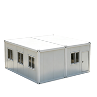 Maison conteneur en acier pliable rapide, isolation thermique complète, installation en 1 heure, logement temporaire économique pour tous les scénarios
