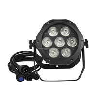 Projecteur LED PAR extérieur étanche IP65 DMX 7x18W RGBWA UV 6-en-1