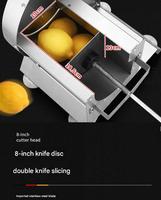 Roestvrijstalen Handmatige Groentesnijmachine Commerciële Fruit-En Groentesnijmachine Ui-Citroensnijmachine