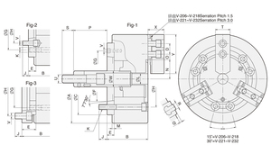 Autostrong V Series <span class=keywords><strong>6</strong></span> đến 15 inch 3-hàm Wedge loại không thông qua-lỗ điện <span class=keywords><strong>Chuck</strong></span> (adapter bao gồm) <span class=keywords><strong>CNC</strong></span> máy tiện cho kim loại - Product Image 6