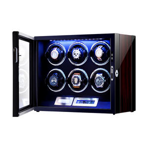 กล่องโชว์นาฬิกาทำจากไม้ทรงสี่เหลี่ยมพร้อมตัวล็อคลายนิ้<span class=keywords><strong>ว</strong></span>มือทำงานอัตโนมัติ - Product Image 1