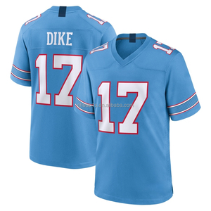 Vente en gros de maillots de football américain brodés Tampa <span class=keywords><strong>Bay</strong></span> Buccaneers # 1 Cameron Ward # 98 Jeffery Simmons # Uniforme de football 17 Dike - Product Image 5