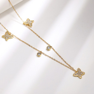Collar con Colgante de Mariposa Estilo Hada para Mujer, Cadena de Clavícula Dulce y a la Moda - Product Image 2
