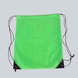 Custom Logo Nylon <b>Draw</b> <b>String</b> <b>Bag</b> Backpack Recycled Waterproof 210d Polyester Drawstring <b>Bag</b> With Logo - Product Image 3