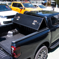 NOUVEAU DESIGN – Couvre-caisse de camionnette rigide en aluminium à trois volets pour GMC Silverado 5.8ft/6.4ft, Colorado, Toyota, FORD Ranger 2026