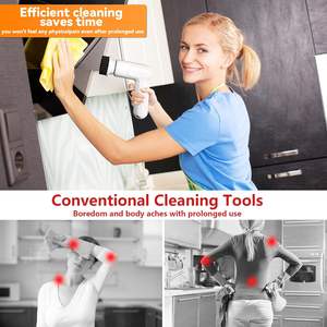 Handheld Rechargeable <b>Electric</b> Rotating <b>Spin</b> <b>Scrubber</b> Crevice Cleaning Brush Household Kitchen Cleaning Tool - Product Image 3