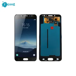 Bagian Pengganti Digitizer Layar Sentuh Tampilan LCD TFT untuk Samsung Galaxy C8 C7100 untuk Layar Samsung C710F