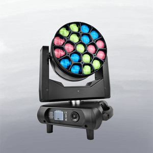 Lumière de tête mobile LED Zoom Wash 19*40W RGBW 4in1 B-Eyes Big Bee Eye pour bar et scène - Product Image 3