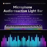 Kit de clavier mécanique filaire en aluminium Weikav Nut65, interface USB, touches programmables, inclinaison réglable, touches multimédias, trois modes