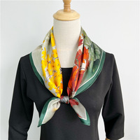 100% foulards en soie Service d'impression Designer foulard en soie femmes carré foulard en soie personnalisé avec Logo