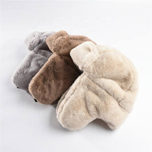 उच्च गुणवत्ता वाले थोक पुरुषों महिलाओं गर्म इयरफ़्लैप टोपी सर्दियों फर इयरमफ - Product Image 1