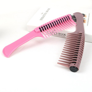 Peigne populaire de <span class=keywords><strong>rouleau</strong></span> de cheveux de noyau de roulement en plastique de style de teinture de salon - Product Image 1
