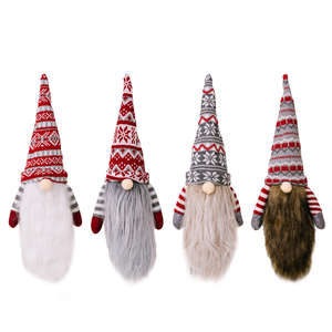 Peige Factory - Vente en gros de gnomes de Noël avec longues barbes, housses décoratives pour bouteilles de vin, 14x42cm, cadeaux - Product Image 3