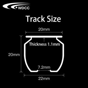 Curtain Rail Curtain <b>Runner</b> Ceiling Wall Mounted Heavy Duty Aluminum Sliding Ceiling S Wave Curtain Track - Product Image 4
