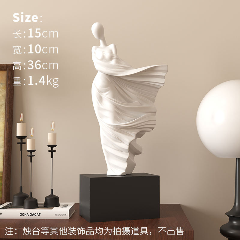 Décoration de figurine de charme de printemps blanc médiéval