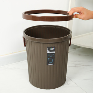 Household Round Garbage <b>Bin</b> 8L <b>Large</b> Capacity Plastic Cylindrical Indoor Waste <b>Bin</b> For Toilet Bathroom <b>Kitchen</b> - Product Image 4