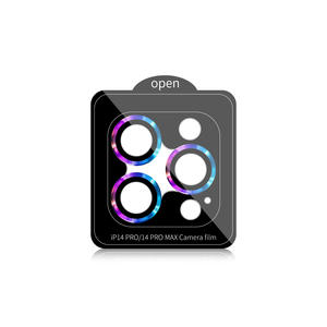 Protecteur d'écran d'objectif de caméra de téléphone pour <span class=keywords><strong>iPhone</strong></span> 16 <span class=keywords><strong>plus</strong></span> 15 14 13 Pro Film de verre trempé d'objectif anti-rayures - Product Image 5