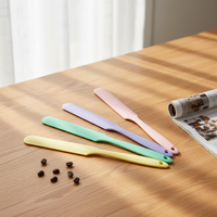 Lot de 4 spatules en silicone, résistantes à la chaleur, de qualité alimentaire, compatibles lave-vaisselle et four, longues, pour la pâtisserie, le mélange de gâteaux, le beurre et la confiture