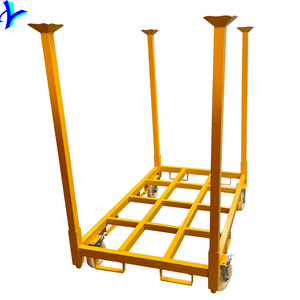 Rack de pile de stockage mobile d'entrepôt personnalisé avec chariot à roues - Product Image 4