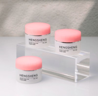 Pot en plastique PP de 20g pour emballage cosmétique de crème de soin de la peau avec bouchon blanc à vis pour lotion crème pour les yeux