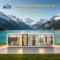 Maison préfabriquée modulaire Airbnb Apple Cabin Double Wing, grand espace intérieur avec une disposition flexible à double aile, personnalisation disponible