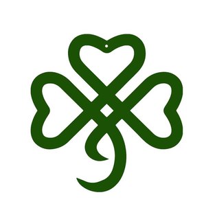 Decoraciones de Trébol, Decoraciones para el Día de San Patricio, Coronas de Trébol, Regalos Célticos Irlandeses, Adecuados para la Puerta Principal y el Baño - Product Image 1