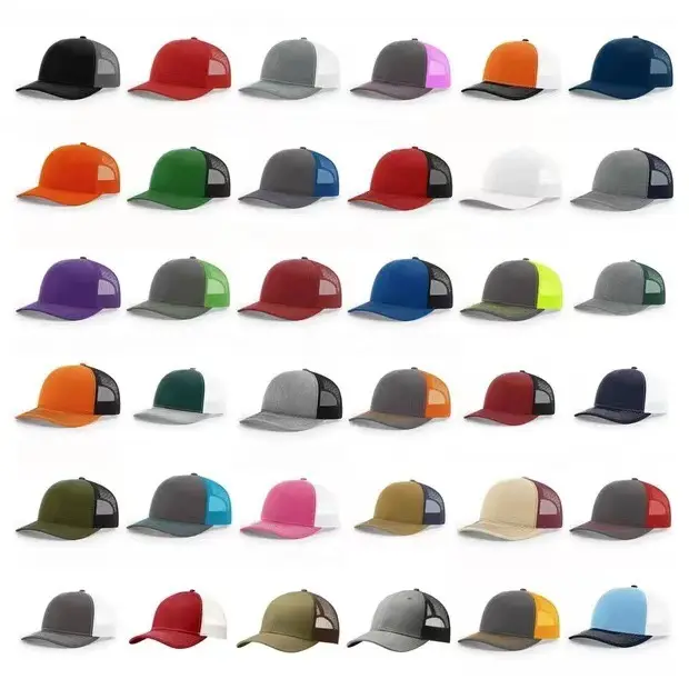 โลโก้ที่กําหนดเอง Man 6 แผงกีฬาหมวก Snapback ธรรมดาเบสบอลหมวก Trucker หมวก Gorras ตาข่ายเปล่าริชาร์ดสัน 112 Trucker หมวก
