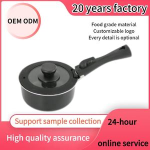 Cooklover Fabricante profesional 7PCs Juego de sartenes negras Recubrimiento antiadherente Juegos de utensilios de cocina de aluminio con mango desmontable - Product Image 5