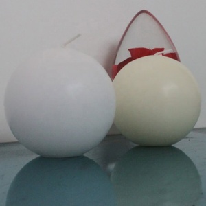 Velas redondas con forma de bola de cera de parafina grande para Decoración de mesa de boda - Product Image 4