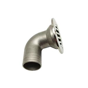 Acier inoxydable 316 90 °   Drain de pont marin avec grille, égouttoir de plancher de <span class=keywords><strong>bateau</strong></span> - Product Image 1
