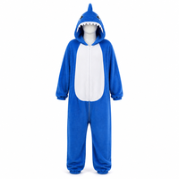 Pyjama Kigurumi pour enfants en polaire anti-boulochage de qualité supérieure, motif animal, fermeture éclair, capuche, costume de dessin animé, cadeau d'Halloween ou de Noël
